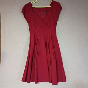 Miusol Classic Red Midi Dress Size Large